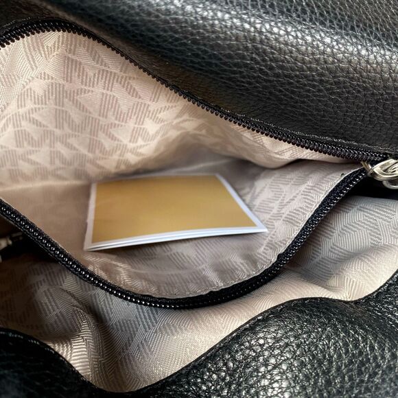 MK Ezra Medium Messenger Crossbody Bag in Electric Blue + Black - Picture 5 of 13